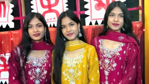 তিন বোনের এক দিনে জন্ম, একসঙ্গে পরীক্ষা