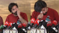সংবাদ সম্মেলনে অঝোরে কাঁদলেন নিশো