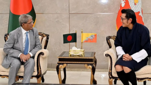 রাষ্ট্রপতির সঙ্গে ভুটানের রাজার সৌজন্য সাক্ষাৎ