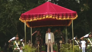 বঙ্গভবনে রাষ্ট্রপতি মির্জা ফখরুলকে গার্ড অব অনার