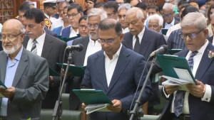 শপথ নিলেন বিএনপির সংসদ সদস্যরা