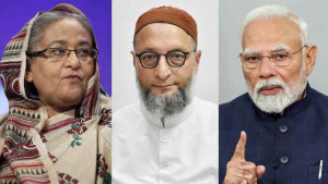 দিল্লিতে যে বসে আছে, তাঁকে বাংলাদেশে পৌঁছে দিন—মোদিকে ওয়াইসি