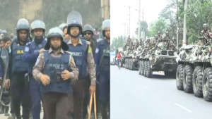 জঙ্গল সলিমপুরে যৌথ বাহিনীর অভিযান