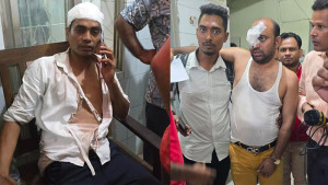 খবর সংগ্রহে গিয়ে হামলার শিকার সাংবাদিকরা